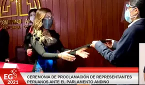 Elecciones 2021: JNE entrega credenciales a parlamentarios andinos electos