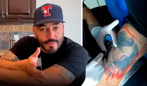 Lupillo Rivera se tatúa sobre el rostro de Belinda: “Lo hago por respeto a mi prometida”