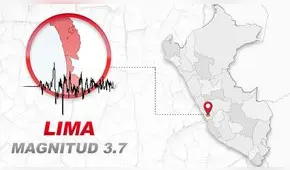 Temblor de magnitud 3.7 remeció Lima hoy, según IGP 