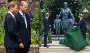 Diana de Gales: príncipes Harry y William se reencuentran para develar estatua de su madre