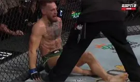 Conor McGregor sufrió una rotura de su tobillo y perdió la pelea ante Dustin Porier