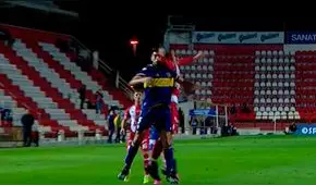 Boca Juniors vs. Unión Santa Fe: Carlos Zambrano recibió un codazo en el rostro
