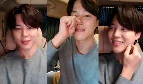 Jimin en VLive: Tony Montana y traducción de todo su live stream