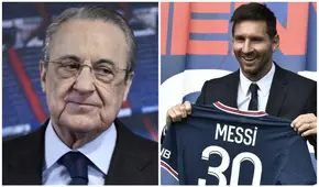 Florentino Pérez negó tener influencia en la no renovación de Messi con el Barcelona