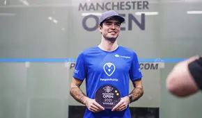 Diego Elías se proclamó campeón del Abierto de Manchester de Squash 2021