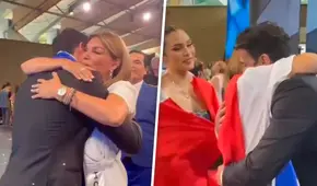 Jessica Newton y Janick Maceta celebran triunfo de Varo Vargas en Mister Supranational