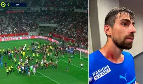 Así quedaron los jugadores del Marsella que fueron atacados por ultras del Niza