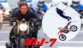 Misión Imposible 7: Tom Cruise entrenó haciendo saltos en motos y paracaídas