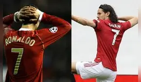 Dilema en Manchester: Cristiano Ronaldo o Cavani, ¿quién se quedará con el número 7?