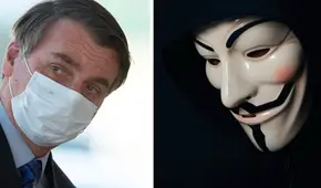 Anonymous amenaza a Bolsonaro, llama marchas en su contra y le da ultimátum: cárcel o tumba Anonymous amenaza a Bolsonaro, llama marchas en su contra y le da ultimátum: cárcel o tumba