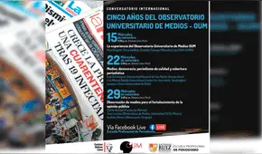 Observatorio Universitario de Medios organiza evento internacional por sus cinco años de creación