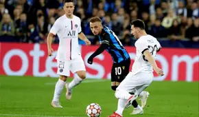 PSG no pudo en su visita a Brujas e igualó 1-1 por la fecha 1 de la Champions League