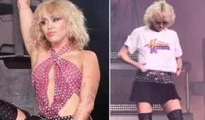 Miley Cyrus sorprende en concierto al usar playera de Hannah Montana