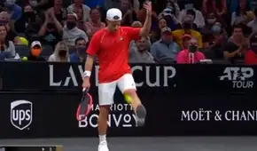 Diego Schwartzman hizo ‘jueguitos’ con pelota de tenis a lo Maradona Diego Schwartzman hizo ‘jueguitos’ con pelota de tenis a lo Maradona