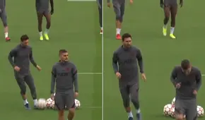 Lionel Messi ‘vacila’ a Marco Verrratti en la previa del PSG vs. Manchester City