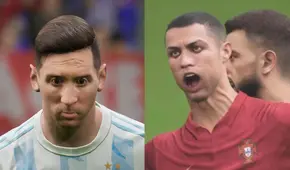 El extraño aspecto de Lionel Messi y Cristiano Ronaldo en eFootball 2022, el nuevo PES
