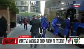 Boca Juniors rumbo al estadio Monumental para el superclásico ante River Plate