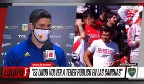 ¡Tranquilidad total! Nicolás Orsini negó tener alguna presión por ser delantero de Boca Juniors