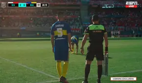 Boca vs. River: Carlos Zambrano ingresó al campo de juego tras expulsión Marcos Rojo