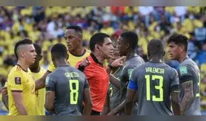 Volante de Colombia cuestionó actuación de Diego Haro: “Al árbitro le faltó personalidad”