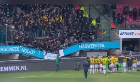 Tribuna colapsa cuando hinchas celebraban victoria del Vitesse por la Eredevisie 