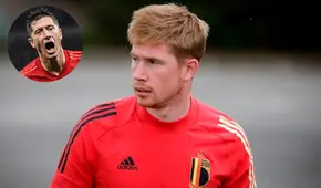 Kevin de Bruyne sobre el Balón de Oro: “Yo eligiría a Lewandowski”