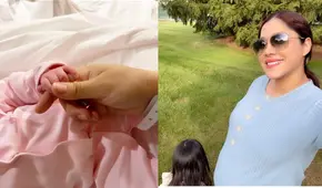 Lesly Castillo publicó en su Instagram las primeras fotografías de su segunda hija 