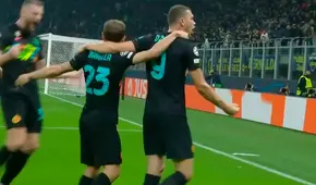 Inter de Milán vs Sheriff: Edin Dzeko anota el 1-0 sobre el equipo de Gustavo Dulanto