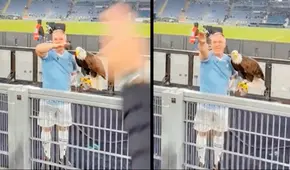 Lazio suspendió a adiestrador de águila por hacer saludo fascista