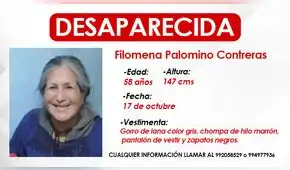 Independencia: familia denuncia desaparición de mujer con esquizofrenia