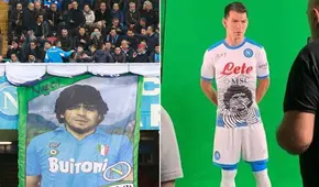 ¡En honor a Maradona!: nueva camiseta de Napoli rendiría homenaje al argentino  