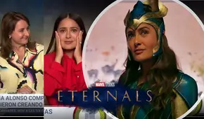 Eternals: Salma Hayek se conmueve tras verse como la heroína Ajak 