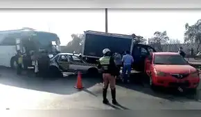 Lurigancho-Chosica: quíntuple choque deja cuatro heridos en la autopista Ramiro Prialé