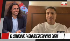 Paolo Guerrero elogia a Sorín: “Eres un super compañero y gracias por ser ese amigo”