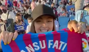 Aficionada de Ansu Fati le desea pronta recuperación tras Barcelona-Celta