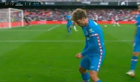 ¡Obra de arte! Griezmann anotó un golazo para el Atlético de Madrid ante el Valencia 