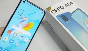 Oppo A54: unboxing del nuevo teléfono con triple cámara y batería de 5.000 mAh
