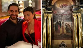 Diana Sánchez entregó imagen del Señor de los Milagros a su novio tras quimioterapia