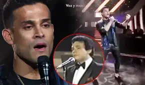 Christian Domínguez en El artista del año: así fue su debut cantando “Almohada”, de José José