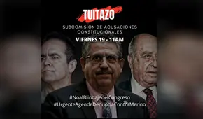 Organizan ‘tuitazo’ para pedir acelerar la investigación contra Manuel Merino por muerte de Inti y Bryan