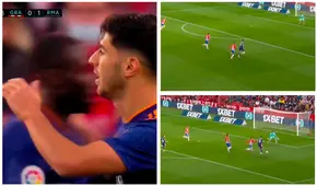 Real Madrid vs. Granada: corrida sensacional de Marco Asensio para poner el 1-0 tras un buen pase de Toni Kroos 