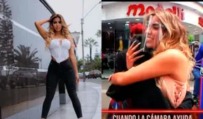 Gabriela Herrera: joven que canta en las calles en Gamarra recibió ayuda de la modelo