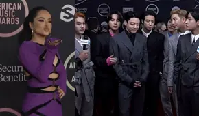 AMAs 2021: Becky G y su reencuentro con BTS en los American Music Awards
