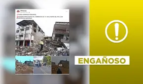 Publicación sobre terremoto en Amazonas presenta algunas imágenes engañosas