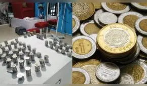 Hombre paga deuda de 1500 pesos en monedas  