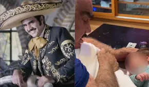 Vicente Fernández: se hace viral video donde ranchero le canta a su bisnieta