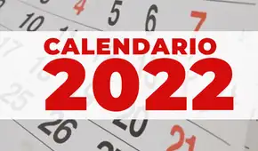Calendario 2022 de Perú para descargar en formato PDF y JPG