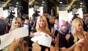 Joven va al evento de Wanda Nara, le da su CV y se vuelve viral en redes sociales