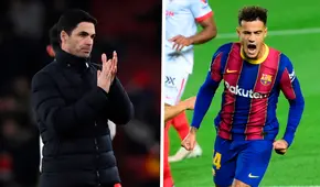 Con rumbo fijo: Arteta aprueba llegada de Coutinho al Arsenal