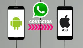 WhatsApp: ¿cómo pasar todos tus contactos de un smartphone Android a un iPhone?